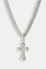 Chunky Cross Polished Cuban Chain - 5mm