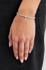 Single Circle Tennis Bracelet - 3mm