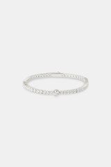 Single Circle Tennis Bracelet - 3mm