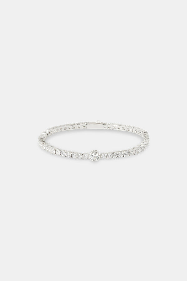 Single Circle Tennis Bracelet - 3mm