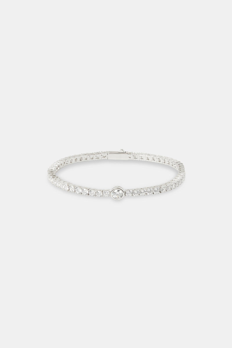 Single Circle Tennis Bracelet - 3mm