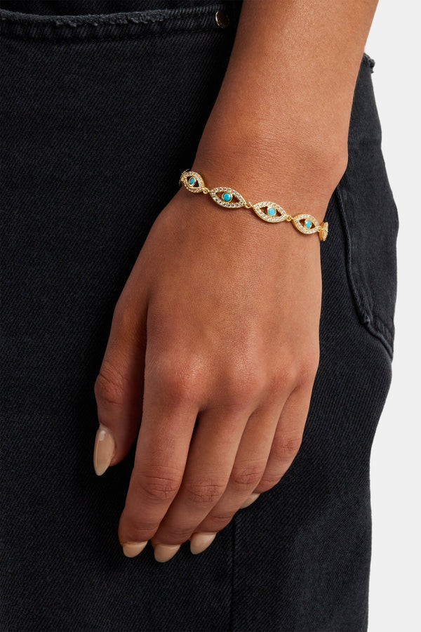 Iced Evil Eye Bracelet