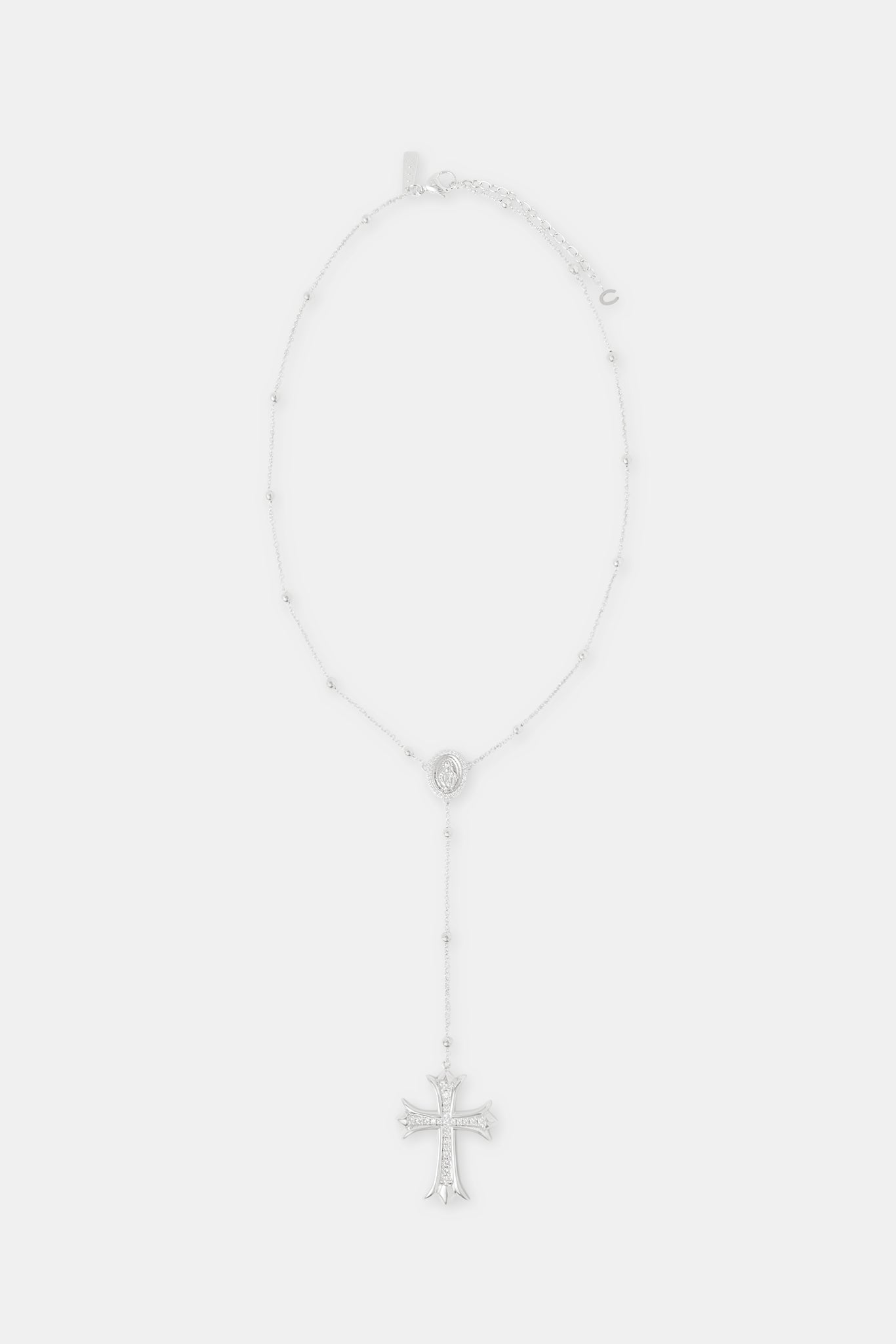 Drop Pendant Cross Necklace - 40mm