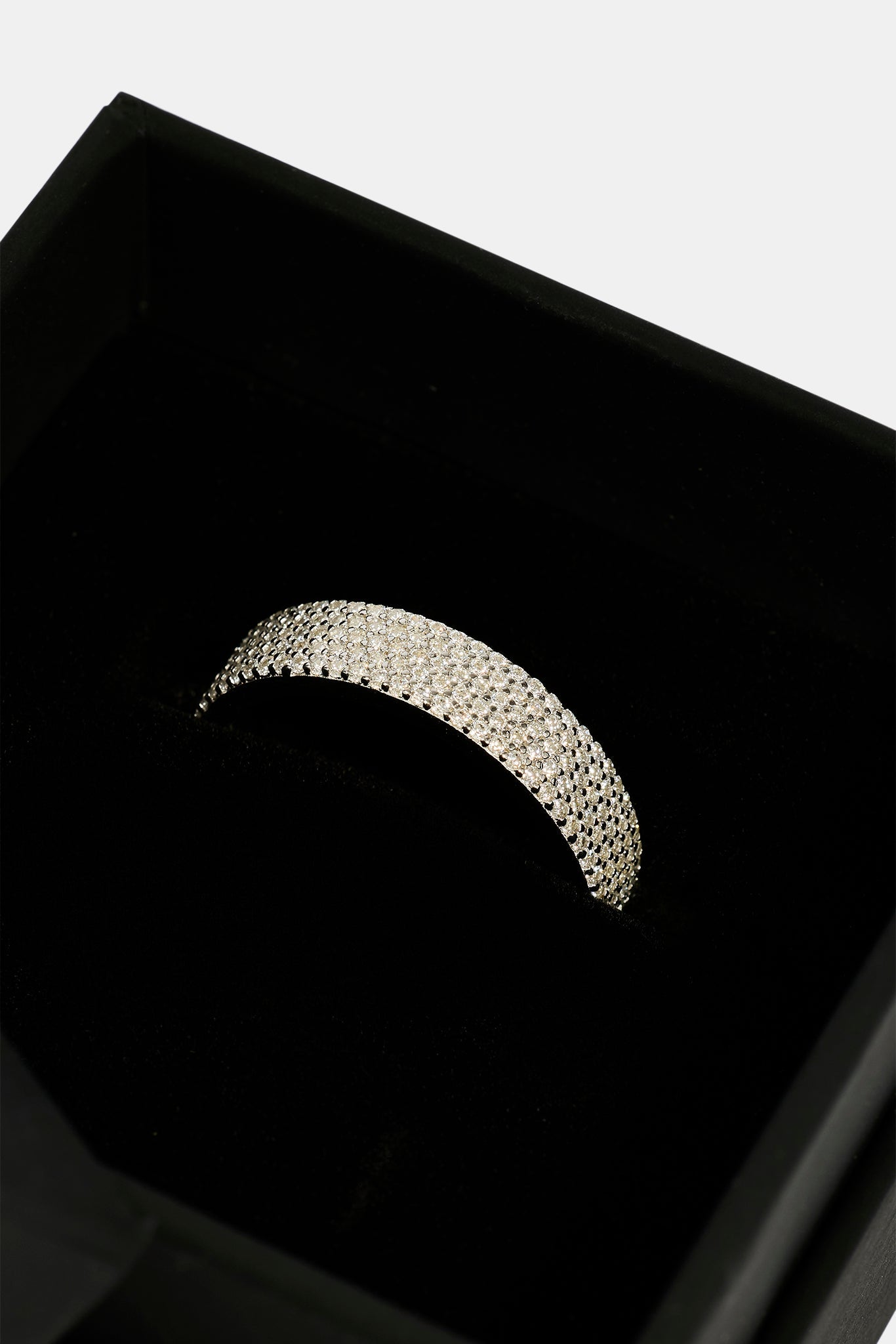 5 Row Tennis Ring - 6mm - White & Small Premium Gift Box