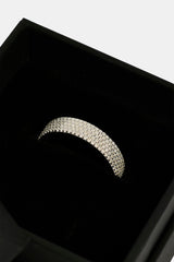 5 Row Tennis Ring - 6mm - White & Small Premium Gift Box