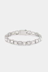 Iced Alternating Square Bracelet- 8mm