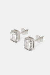 Iced Baguette Cluster Studs - 10mm