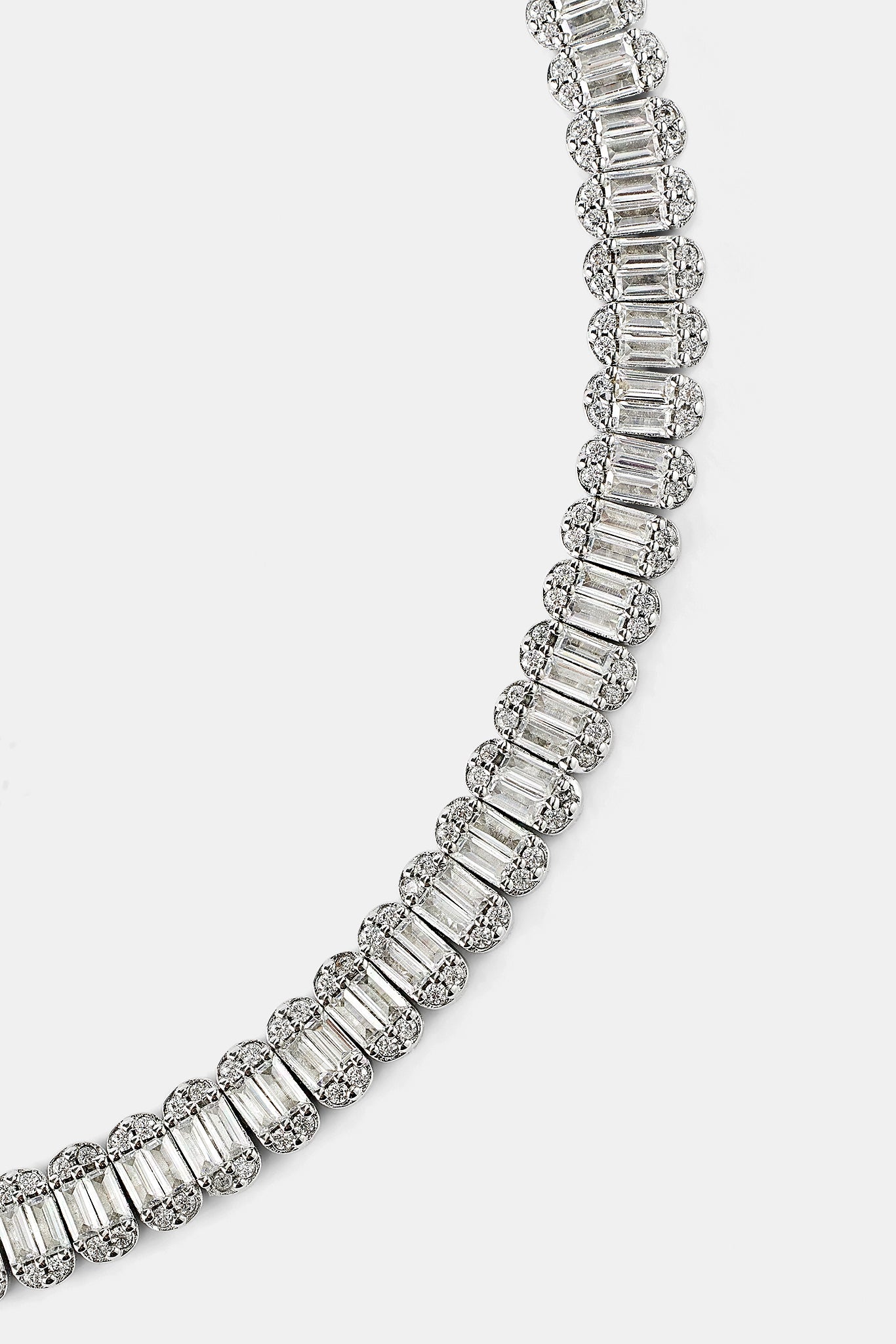 Iced Baguette Stone Tennis Bracelet - 6mm