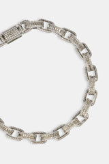 Iced Baguette Link Bracelet - 6mm