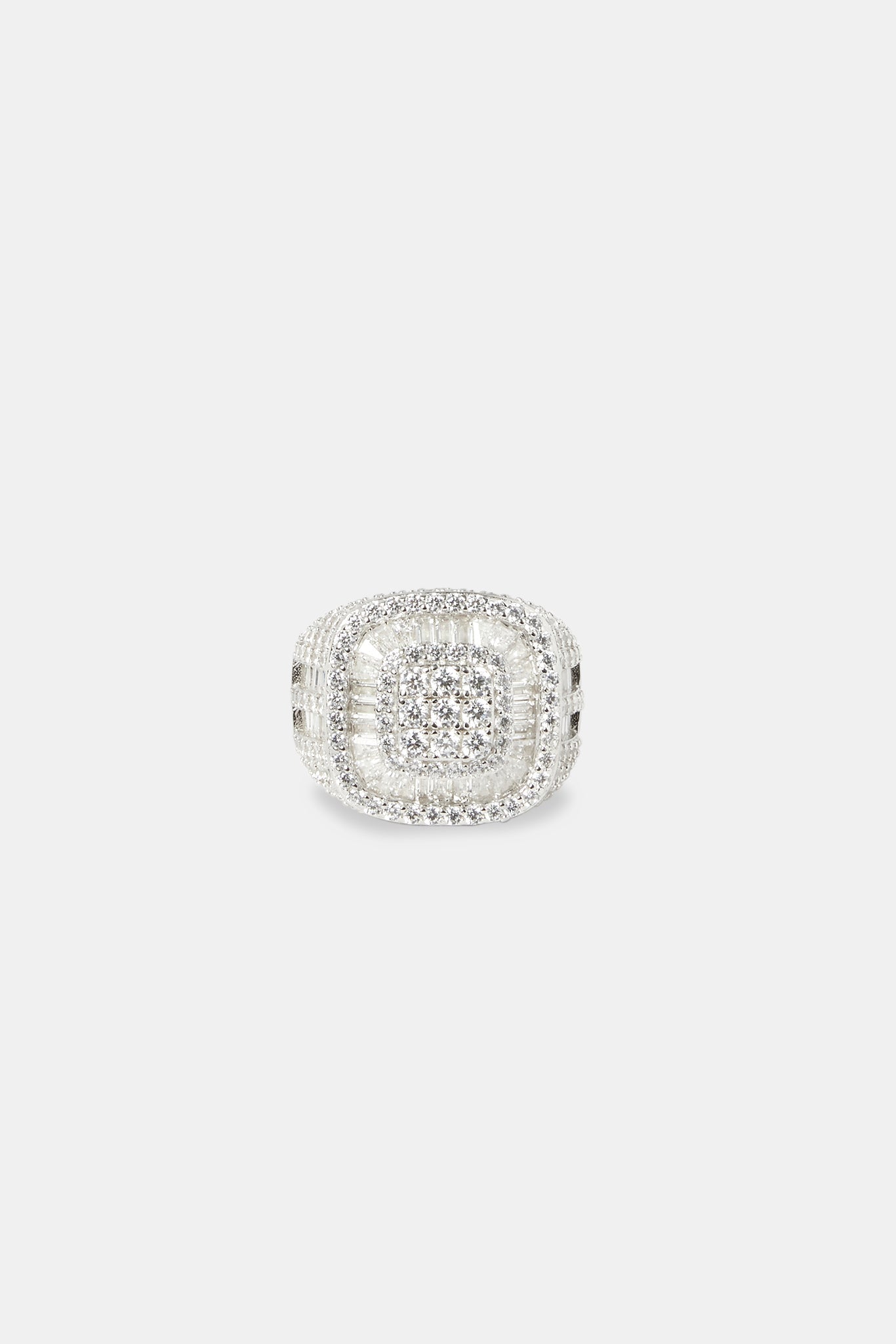 Iced Baguette Signet Ring - 20mm