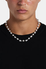 Iced Baguette & Square Stone Chain - 8mm