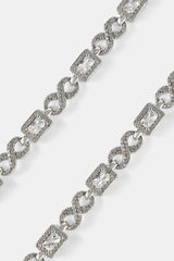 Iced Clear Baguette Stone Infinity Link Chain - 6mm