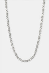 Iced Clear Baguette Stone Infinity Link Chain - 6mm