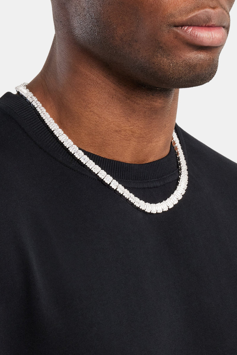 Iced Baguette Tennis Chain