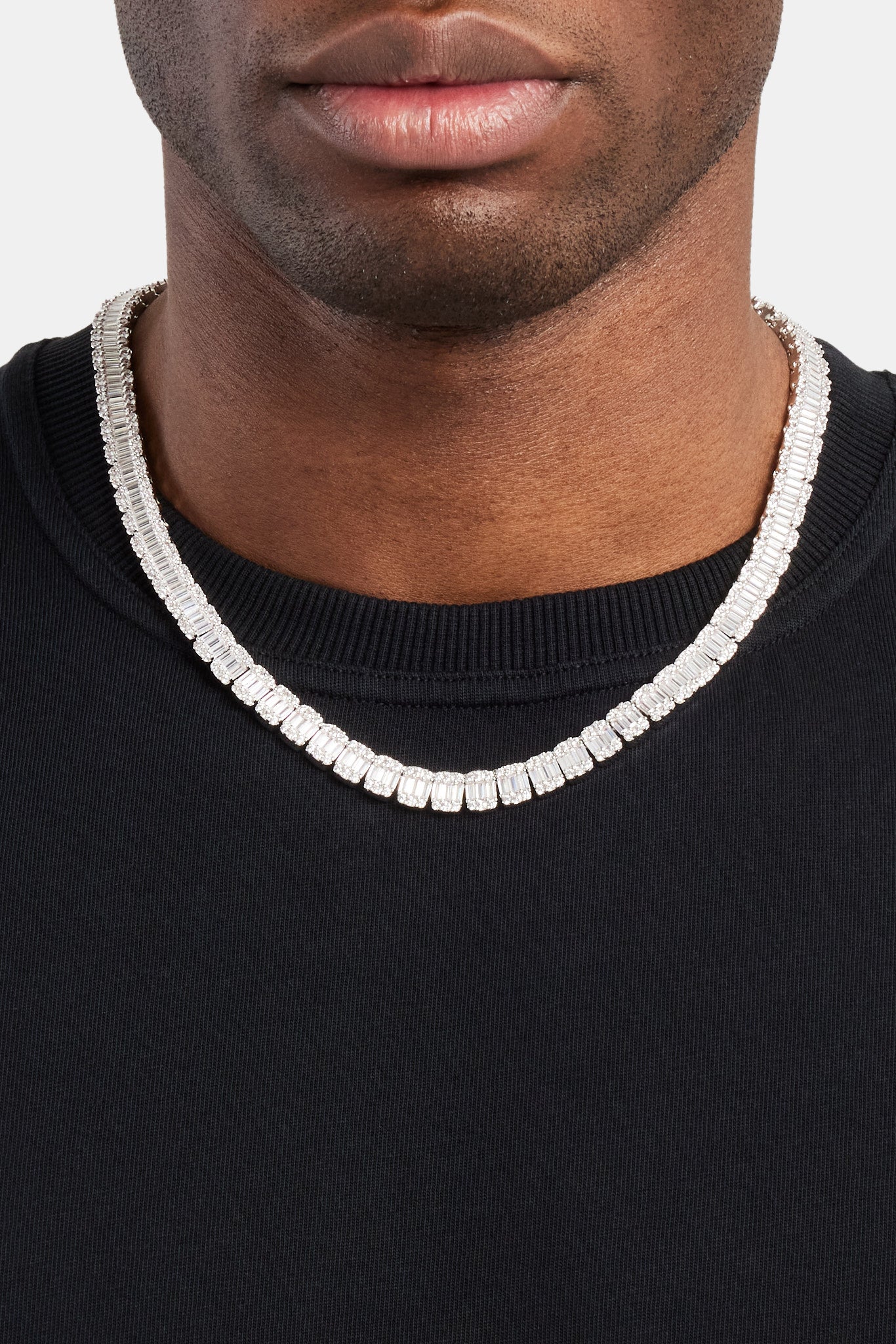 Iced Baguette Tennis Chain | Mens Chains | Shop Tennis Chains at ...