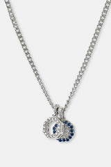 Iced Double Motif Shape Necklace - 10mm