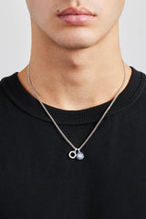 Iced Double Motif Shape Necklace - 10mm