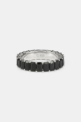 Iced Black Tennis Ring - 5mm