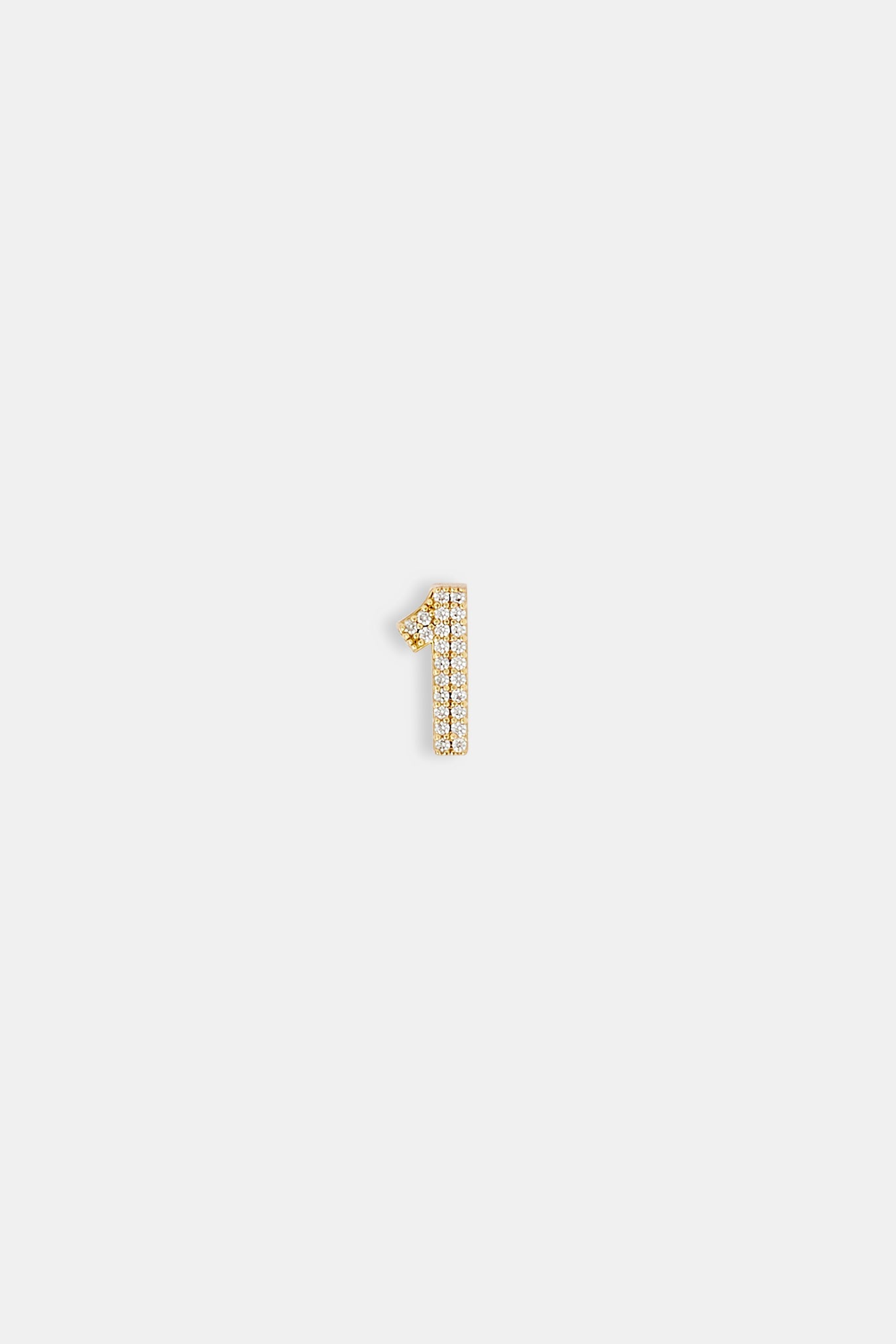Iced Number Pendant - 12mm | Mens Pendants | Shop Letter Pendants at ...
