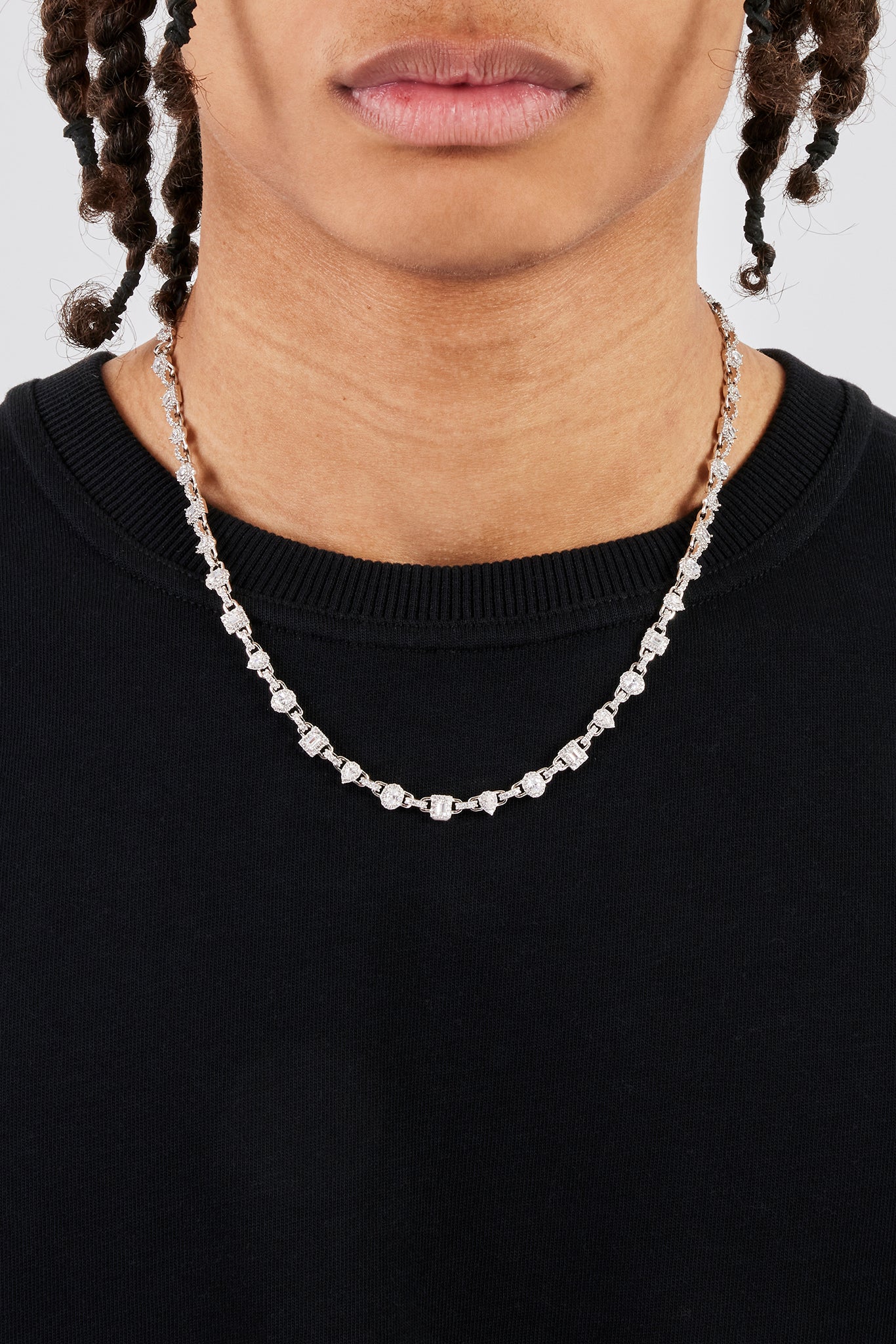 Iced Gemstone Infinity Link Chain - 6mm | Mens Chains | Shop Essential ...