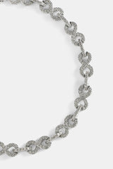Iced Infinity Link Bracelet - 6mm