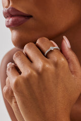 Iced Motif Ring - 6mm