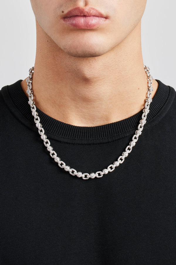 Iced Centre Connecting Link Chain - 6mm