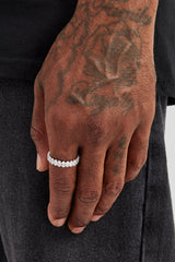 Iced Oval Tennis Ring - 5mm