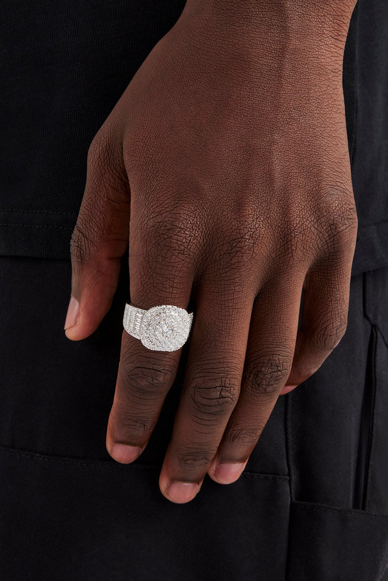 Iced Pave Signet Ring - 20mm