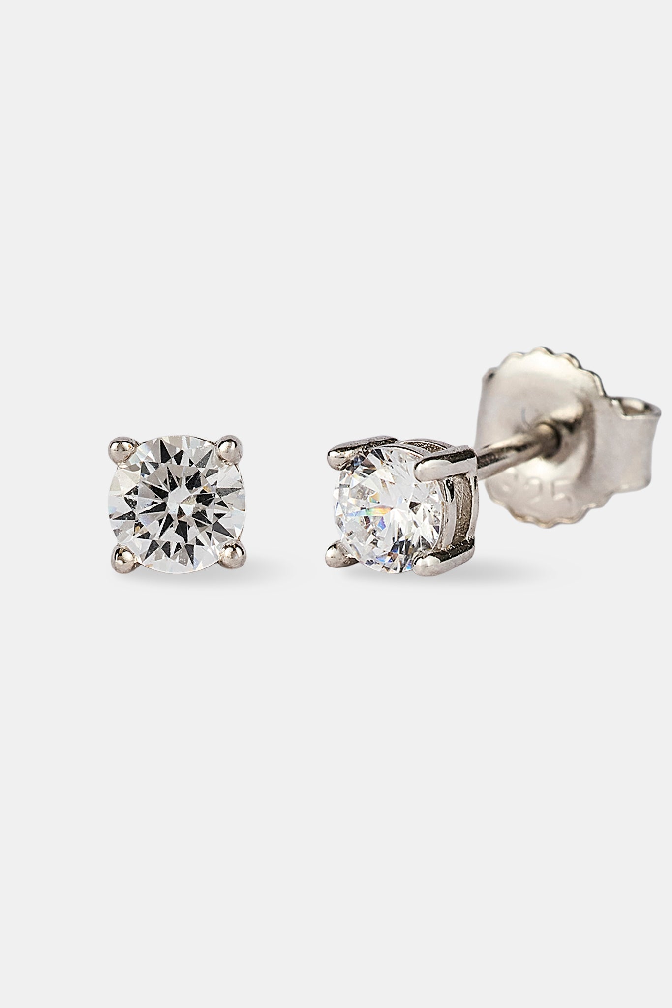 Micro Round Iced Micro Round Stud Earrings - 4mm | Mens Earrings | Shop Stud ...
