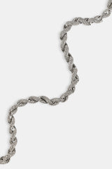 Iced Rope Chain - 6mm - White