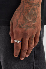 Mixed Gemstone Polished Edge Ring - 6mm