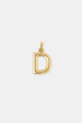 Mini Polished Balloon Letter Pendant - 20m - Gold