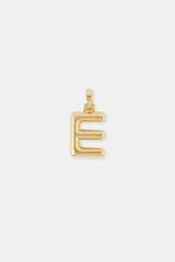 Mini Polished Balloon Letter Pendant - 20m - Gold