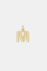 Mini Polished Balloon Letter Pendant - 20m - Gold