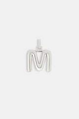 Mini Polished Balloon Letter Pendant - 20mm