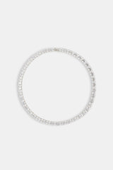 Oval & Baguette Stone Tennis Chain - 8mm