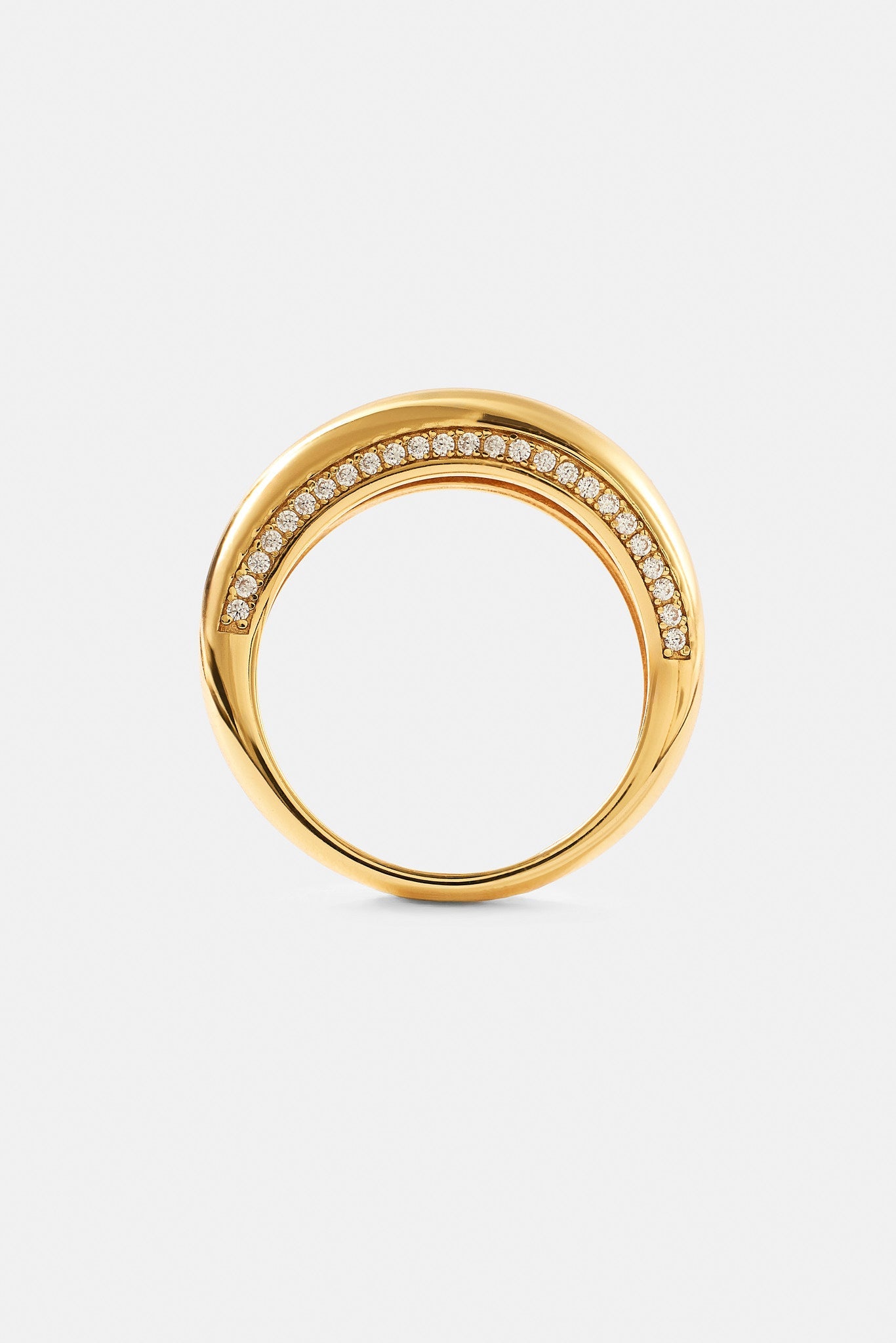 Polished Asymmetrical Band Ring - 5mm