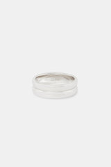 Polished Double Row Ring - 8mm