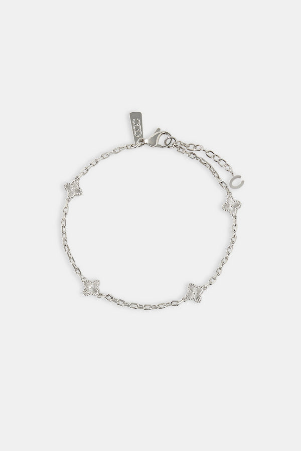 Polished Motif Rolo Bracelet - 8mm