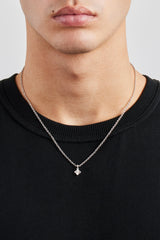 Polished Motif Pendant Necklace - 8mm