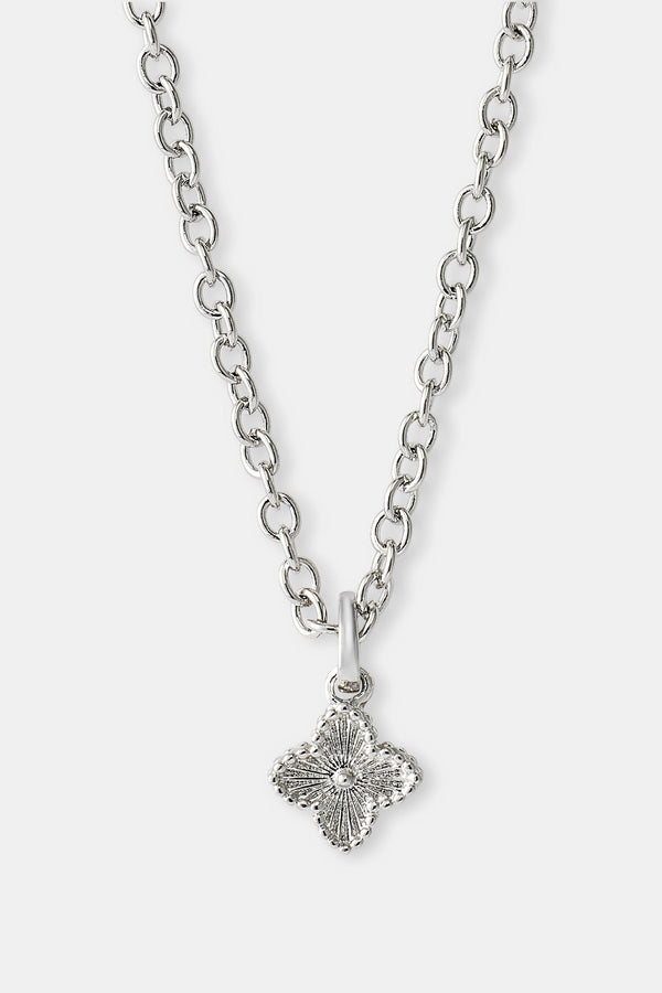 Polished Motif Pendant Necklace - 8mm