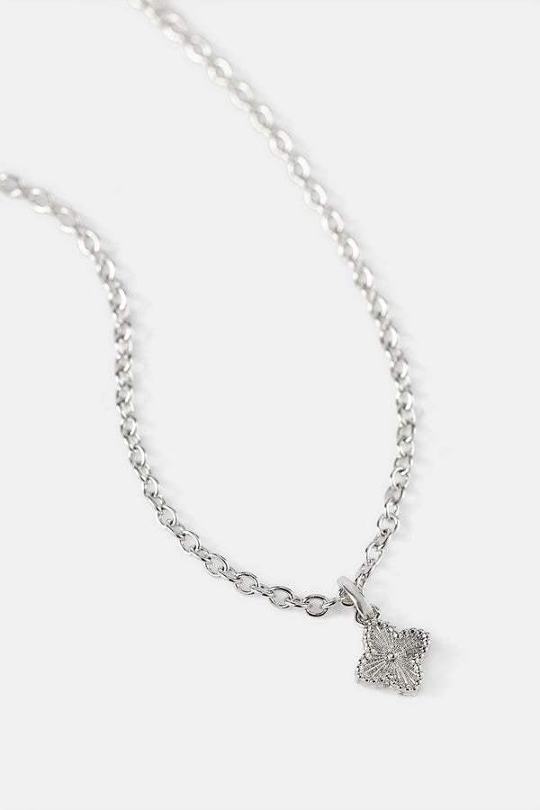 Polished Motif Pendant Necklace - 8mm