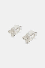 Polished Motif Stud Earrings - 8mm