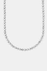 Round & Diamond Cluster Tennis Chain - 6mm