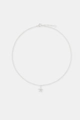 10mm Star Pendant Necklace - White