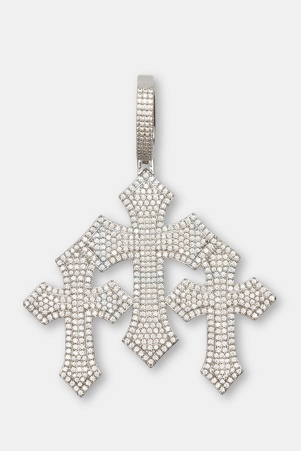 Triple Cross Pendant - 70mm