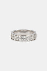Triple Row Iced Ring - 8mm