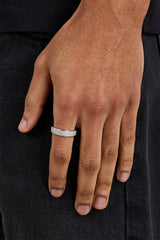 Triple Row Iced Ring - 8mm