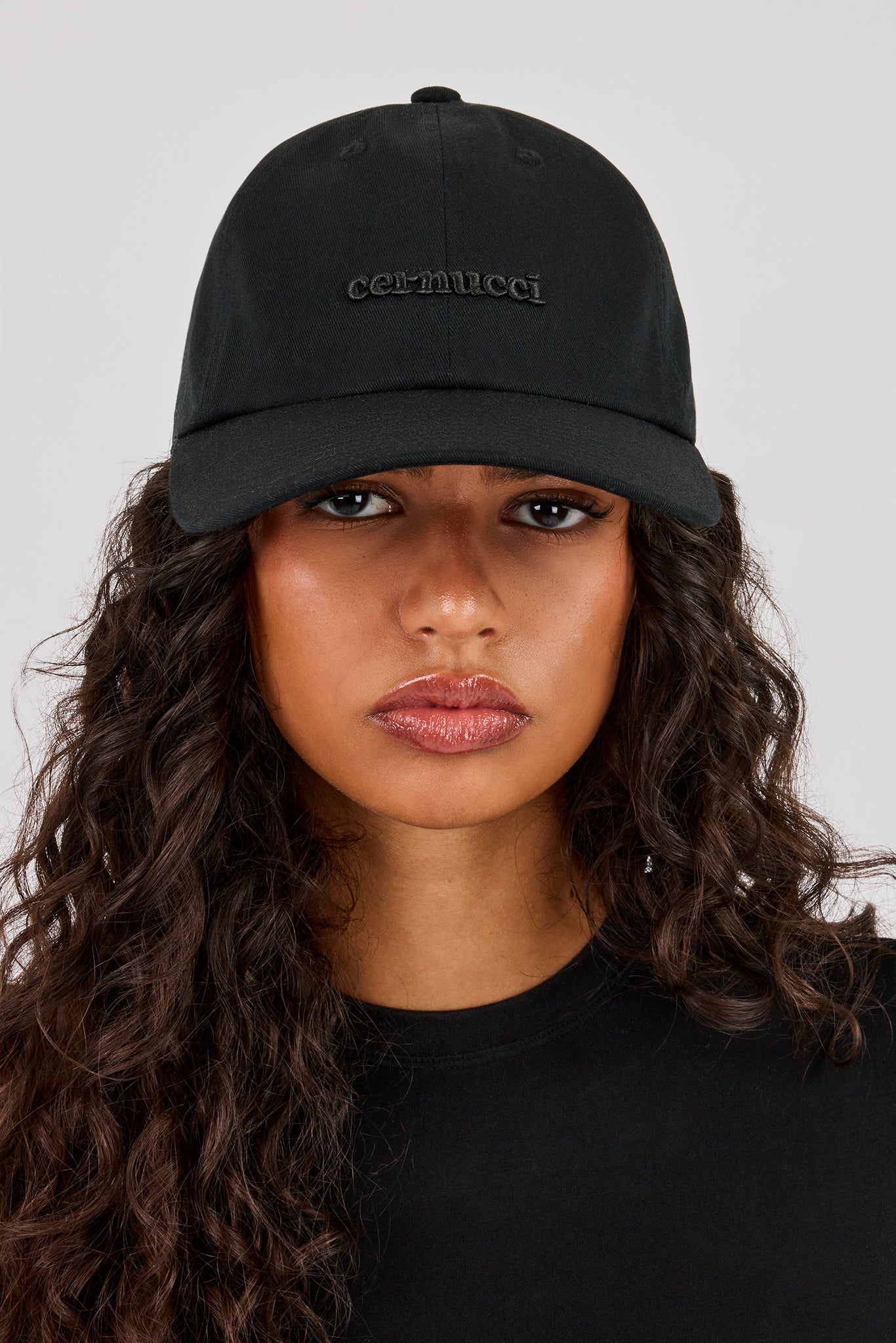 Ladies Embroidered Logo Cap - Black
